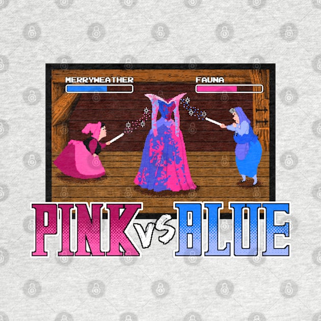 Pink vs Blue by onarolltees